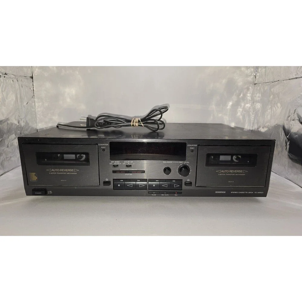 Sony TC-WR521 Dual Stereo Cassette Deck - Powers On / -For Parts read desc.